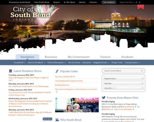 Featured image for “City of South Bend Website”