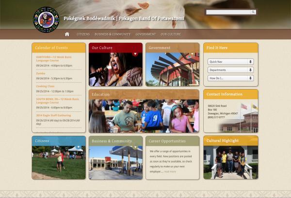 Featured image for “Pokagon Band – Government Website”